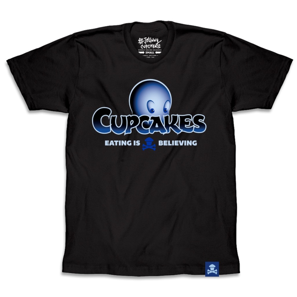 Johnny Cupcakes Eating Is‎ Believing Friendly Hostess Tee Shirt Unisex Medium